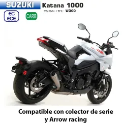 Escape Suzuki Katana 1000 Arrow Prorace Inox - vista 2