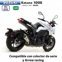 Escape Suzuki Katana 1000 Arrow Xkone Titanio copa Carbono - vista 2