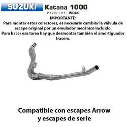 Colectores Suzuki Katana 1000 Arrow Inox 