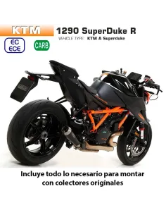 Escape KTM 1290 Superduke R 2020 Arrow Prorace Inox Dark - vista 1 2