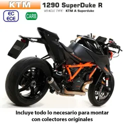 Escape KTM 1290 Superduke R 2020 Arrow Prorace Inox Dark - vista 2