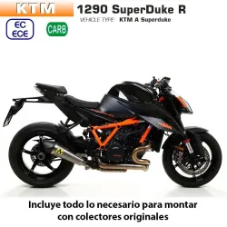 Escape KTM 1290 Superduke R 2020 Arrow Xkone Titanio copa Carbono - vista 1 Escape KTM 1290 Superduke R 2020 Arrow Xkone Titanio copa Carbono - vista 1