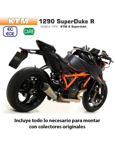 Escape KTM 1290 Superduke R 2020 Arrow Xkone Titanio copa Carbono - vista 1 2