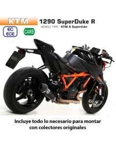 Escape KTM 1290 Superduke R 2020 Arrow Xkone Inox Dark copa Carbono - vista 1 2