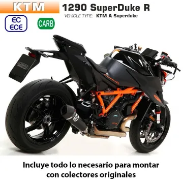 Escape KTM 1290 Superduke R 2020 Arrow Xkone Inox Dark copa Carbono - vista 2