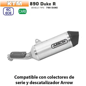 Escape KTM 890 Duke R Arrow Racetech Aluminio - vista 1