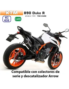 Escape KTM 890 Duke R Arrow Racetech Dark Aluminio - vista 1 2