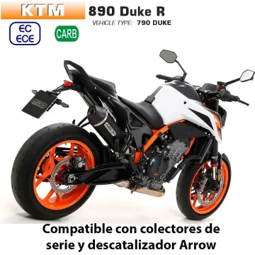 Escape KTM 890 Duke R Arrow Racetech Dark Aluminio - vista 2