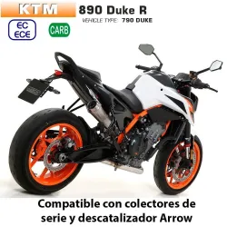 Escape KTM 890 Duke R Arrow Prorace Inox - vista 2