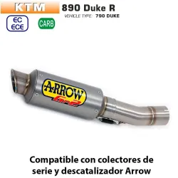 Escape KTM 890 Duke R Arrow GP2 Titanio - vista 1