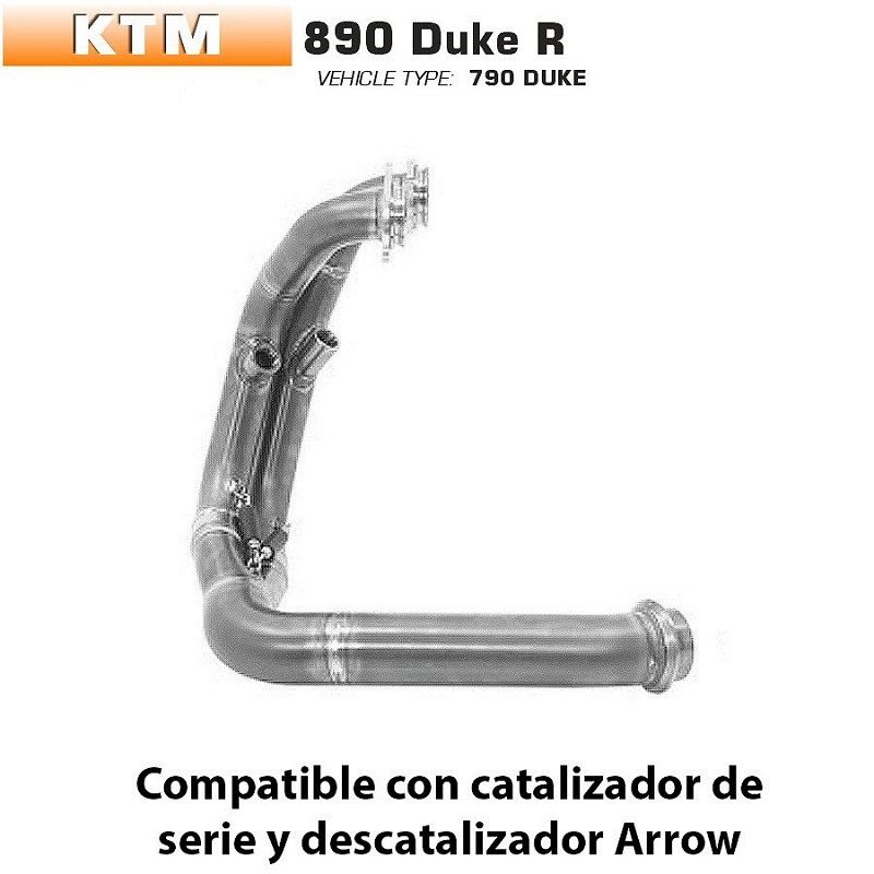 Colectores KTM 890 Duke R Arrow 