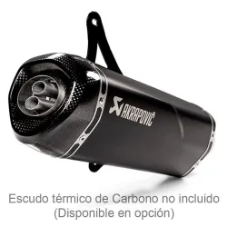 Escape Vespa GTV 300 2010-2017 Akrapovic Inox Negro - vista 1 Escape Vespa GTV 300 2010-2017 Akrapovic Inox Negro - vista 1