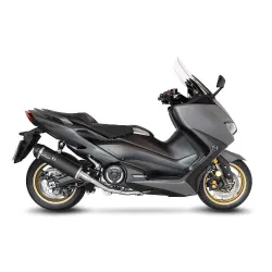 Escape completo Leovince Yamaha Tmax 560 2020-2021 LV One Evo Black Inox - vista 1 Escape completo Leovince Yamaha Tmax 560 2020-2021 LV One Evo Black Inox - vista 1