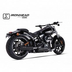 Escapes Harley Davidson Softail Breakout 2013-2016 IXIL Ironhead Round Black - vista 2
