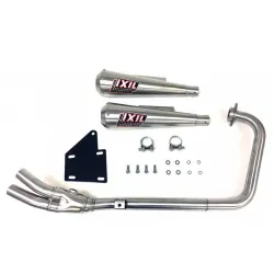 Escape completo Yamaha YBR 250 2012-2013 IXIL Dual Conical Style - vista 2 Escape completo Yamaha YBR 250 2012-2013 IXIL Dual Conical Style - vista 2