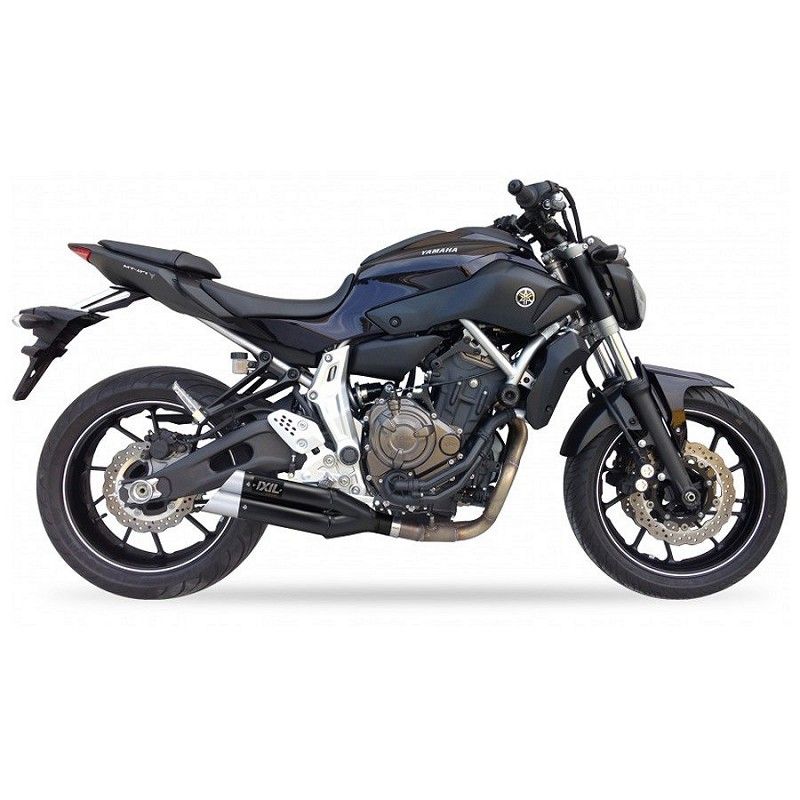 Escape completo Yamaha MT07 2014-2020 IXIL Dual Hyperlow Black XL - vista 1