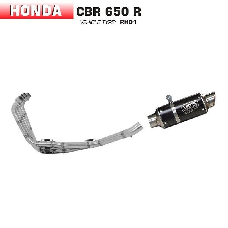 Escape completo Arrow Honda CB 650 R GP2 Nichrom Dark - vista 1