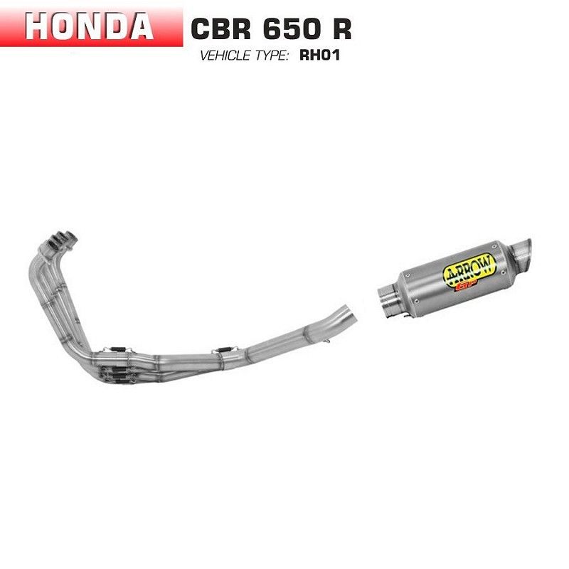 Escape completo Honda CBR 650 R 2019-2021 Arrow GP2 Full Titanio - vista 1