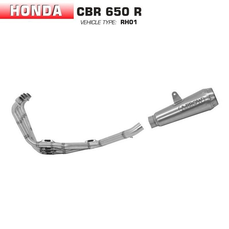 Escape completo Honda CBR 650 R 2019-2021 Arrow ProRace Nichrom - vista 1