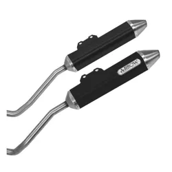 Escapes Yamaha XT 660R-X 2004-2016 Arrow Thunder Aluminio Dark