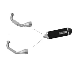 Escape completo Vespa GTS 300 2021 Arrow Urban Aluminio Dark - vista 1 Escape completo Vespa GTS 300 2021 Arrow Urban Aluminio Dark - vista 1