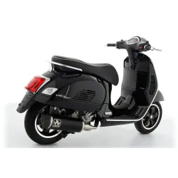 Escape completo Vespa GTS 300 2021 Arrow Urban Aluminio Dark copa Carbono - vista 2 Escape completo Vespa GTS 300 2021 Arrow Urban Aluminio Dark copa Carbono - vista 2