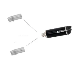 Escape Husqvarna 701 Supermoto 2021 Arrow RaceTech Aluminio Dark copa Carbono - vista 1