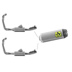 Escape completo Aprilia RS 660 2020-2021 Arrow Indy Race Titanio - vista 1 Escape completo Aprilia RS 660 2020-2021 Arrow Indy Race Titanio - vista 1