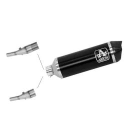 Escape Honda SH 350 Arrow Racetech Aluminio Dark copa Carbono Escape Honda SH 350 Arrow Racetech Aluminio Dark copa Carbono