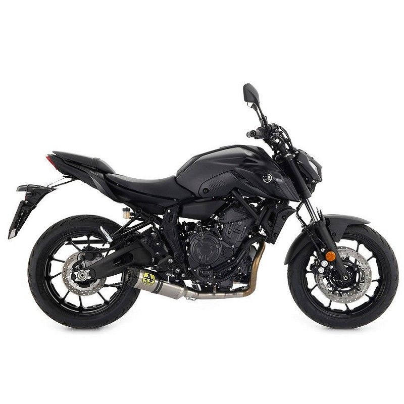 Escape completo Yamaha MT07 2021 Arrow Thunder Titanio copa Carbono - vista 1