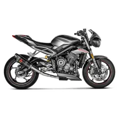 Escape Racing Triumph Street Triple 765 2017-2020 Akrapovic Carbono - vista 1 Escape Racing Triumph Street Triple 765 2017-2020 Akrapovic Carbono - vista 1