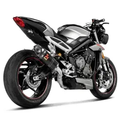 Escape Racing Triumph Street Triple 765 2017-2020 Akrapovic Carbono - vista 2 Escape Racing Triumph Street Triple 765 2017-2020 Akrapovic Carbono - vista 2