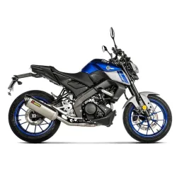 Escape completo Yamaha MT 125 2021 Akrapovic Titanio - vista 1 Escape completo Yamaha MT 125 2021 Akrapovic Titanio - vista 1