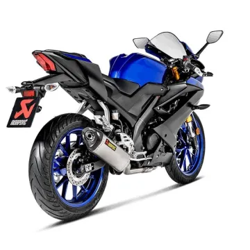Escape completo Yamaha YZF-R 125 2019-2020 Akrapovic Titanio - vista 2