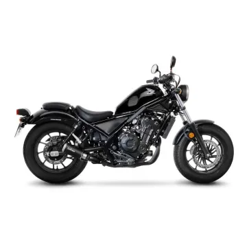 Escape Leovince Honda Rebel 500 2017-2021 LV-10 Black - vista 1