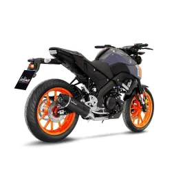 Escape completo Leovince Yamaha MT 125 2021 LV One Evo Carbono - vista 2