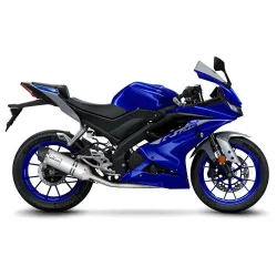 Escape completo Leovince Yamaha YZF-R 125 2021 LV One Evo Inox - vista 1 Escape completo Leovince Yamaha YZF-R 125 2021 LV One Evo Inox - vista 1