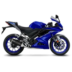 Escape completo Leovince Yamaha YZF-R 125 2021 LV One Evo Black - vista 1 Escape completo Leovince Yamaha YZF-R 125 2021 LV One Evo Black - vista 1