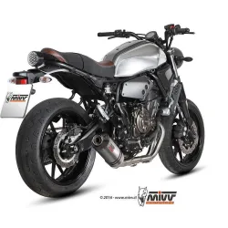 Escape completo Yamaha XSR 900 2016-2021 Oval Titanio copa Carbono - vista 2
