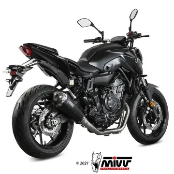 Escape completo Yamaha MT07 2021 MIVV Delta Race Black salida alta - vista 2