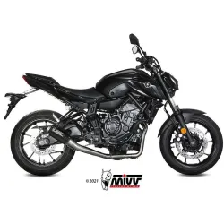 Escape completo Yamaha MT07 2021 MIVV MK3 Carbono - vista 1 Escape completo Yamaha MT07 2021 MIVV MK3 Carbono - vista 1
