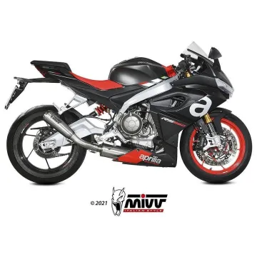 Escape completo Aprilia RS 660 2020-2021 MIVV X-M1 Titanio - vista 3