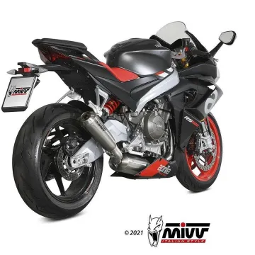 Escape completo Aprilia RS 660 2020-2021 MIVV X-M1 Titanio - vista 4