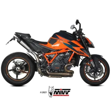 Escapes bajo asiento KTM 1290 SuperDuke 2020-2021 MIVV X-M5 Titanio - vista 4