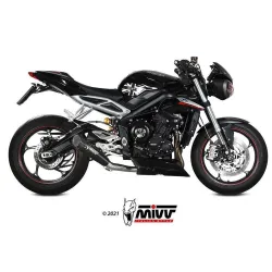 Escape Triumph Street Triple 765 2017-2021 MIVV X-M5 Black - vista 3