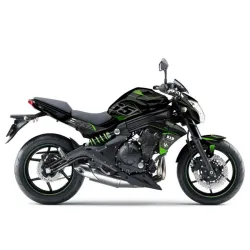 Kit vinilo Deco Up Maximize Kawasaki ER-6N 2012-2016 Negro - Verde - vista 1