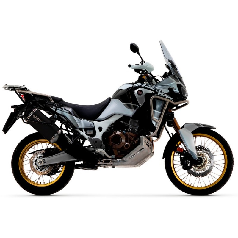 Escape Honda Africa Twin Adventure Sports 2018-2019 Arrow Sonora Titanio Dark copa Carbono - vista 1