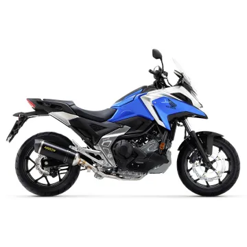 Escape Honda NC 750 X 2021 Arrow Racetech Aluminio Dark copa Carbono - vista 1