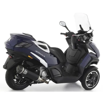 Escape Peugeot Metropolis 400 2017-2021 Arrow Urban Aluminio Dark copa Carbono - vista 2