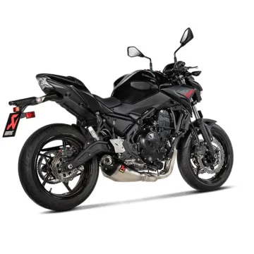 Escape Akrapovic Kawasaki Z650 2021-2022 Titanio copa Carbono - vista 2